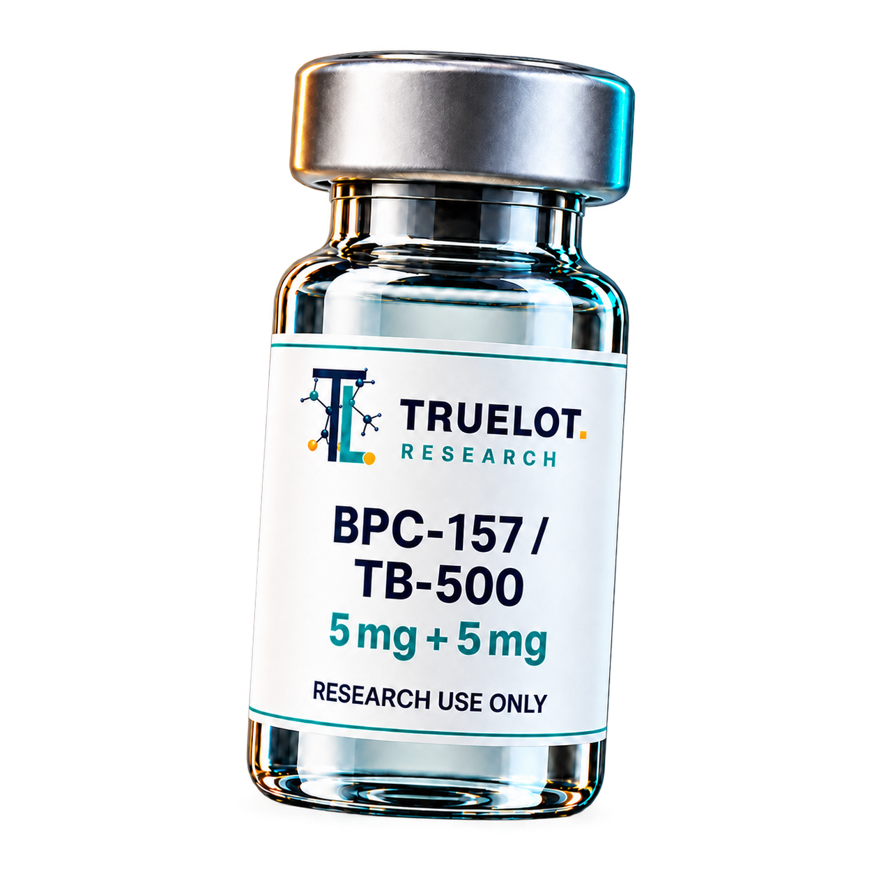 TrueLot Research BPC-157 and TB-500, 5 mg plus 5 mg research vial