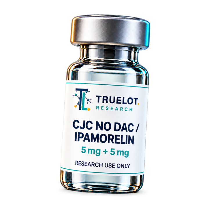 TrueLot Research CJC No DAC and Ipamorelin, 5 mg plus 5 mg research vial