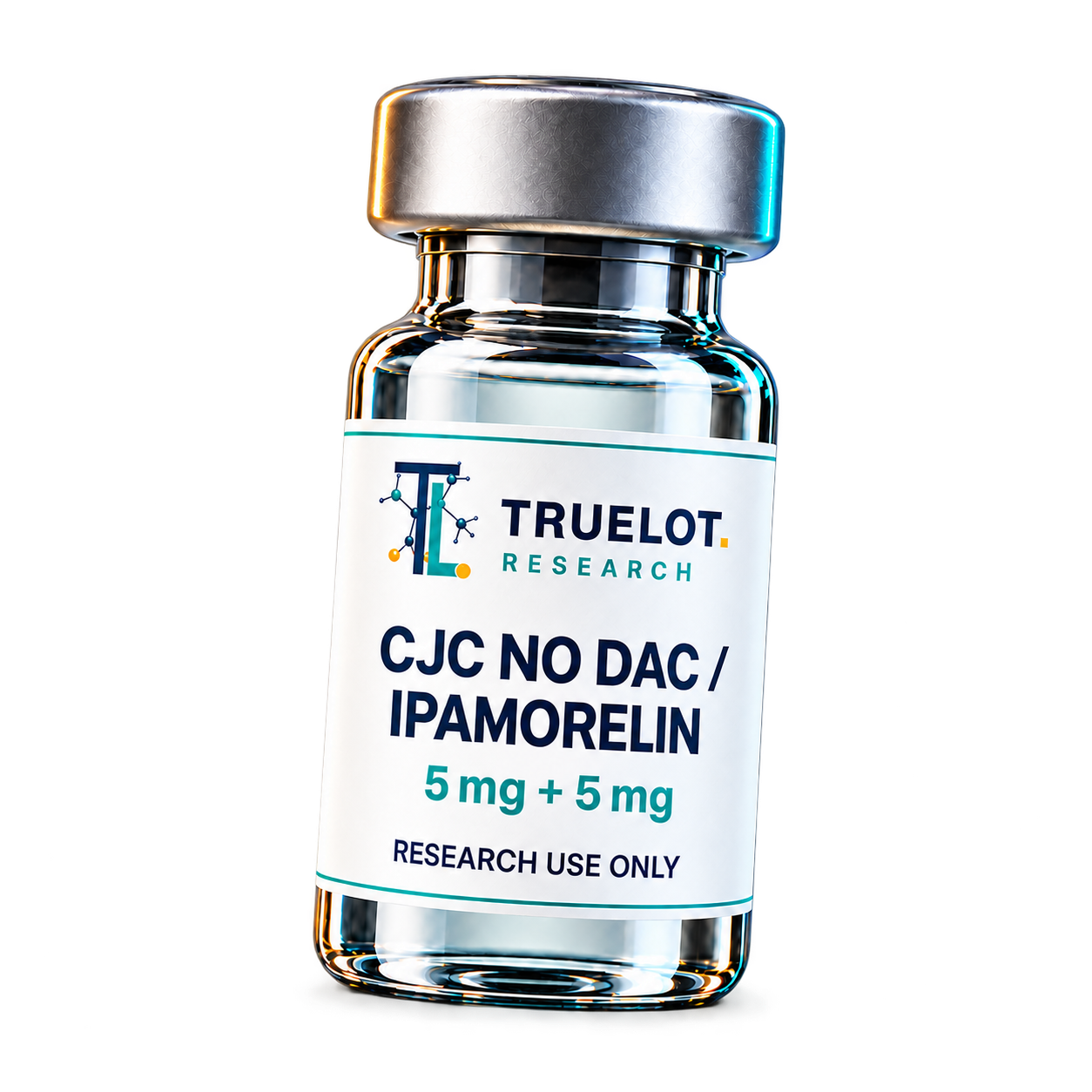 TrueLot Research CJC No DAC and Ipamorelin, 5 mg plus 5 mg research vial